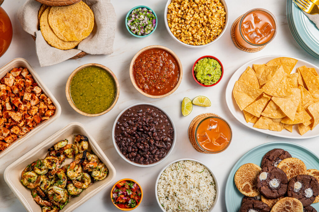 Tocaya food table display